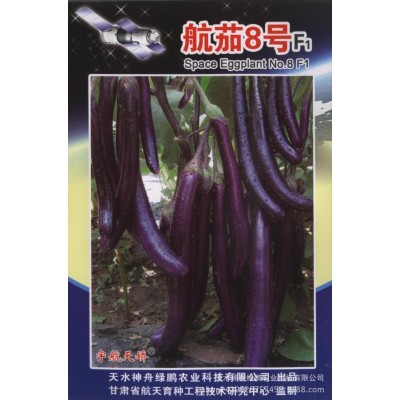 厂家批发 家庭装太空蔬菜 航茄8号 紫黑色多花絮茄 10粒/袋