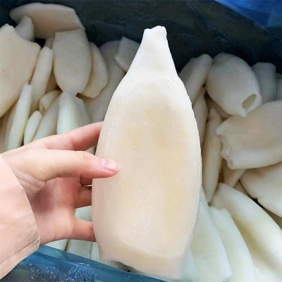 厂家直营冷冻去皮鱿鱼筒5000g/件 活冻鱿鱼筒少冰 菜肴制品