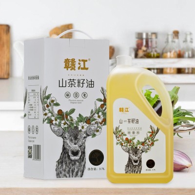 赣江山茶油纯正茶油食用油3.7L江西茶树油山茶籽油礼盒茶子油