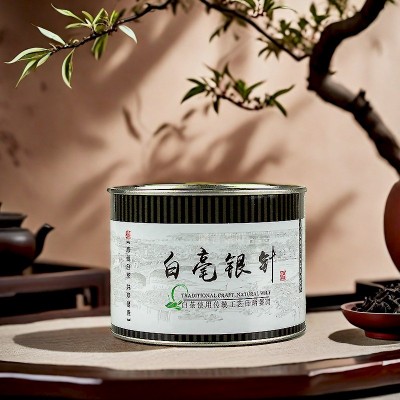 白毫银针茶福建高山白茶花香枣香50g/罐装散装茶叶政和白茶批发