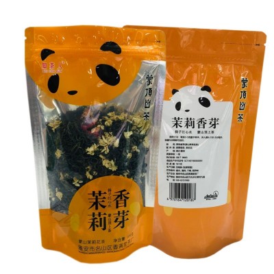 知茶人100克茉莉香芽袋装茶 茉莉花茶 蒙顶山茶